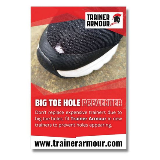 Trainer Armour Big Toe Hole Preventer patches Bog Dog Running