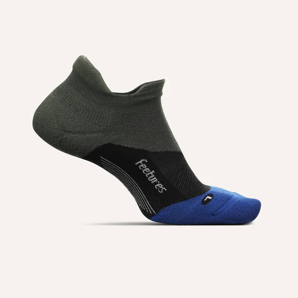 Feetures Unisex Elite Max Cushion No Show Tab Sock Bog Dog Running