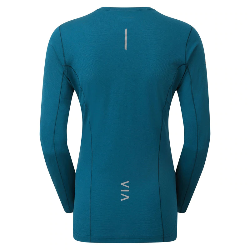 Montane Women's Blade Long Sleeve T-Shirt Bog Dog Running