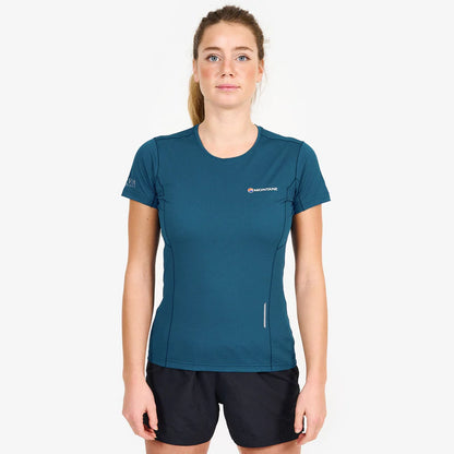 Montane Women's Blade Short Sleeve T-Shirt Bog Dog Running