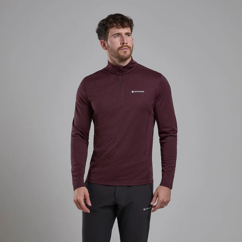 Montane Men's Dart Zip Neck L/S T-Shirt