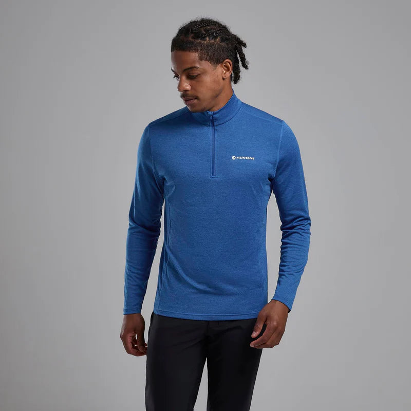 Montane Men's Dart Zip Neck L/S T-Shirt