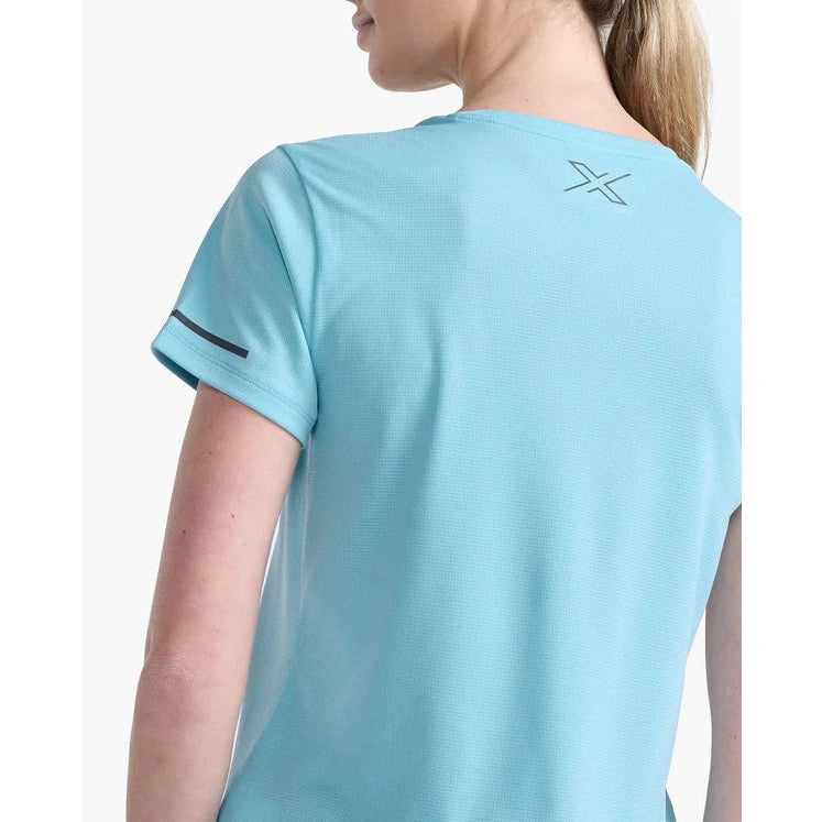 2XU Women's Aero T-Shirt Bog Dog Running