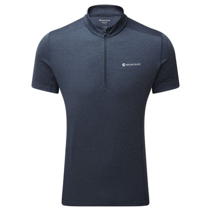 Montane Men's Dart Zip T-Shirt Bog Dog Running