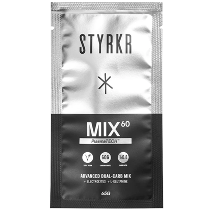 STYRKR MIX60 Dual-Carb Energy Drink Mix Single Bog Dog Running